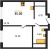 1К квартира 35.2 м² Санкт-Петербург, Адмиралтейский р-н, Обводного канала наб.  Балтийская   10 мин.