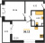 1К квартира 36.12 м² Санкт-Петербург, Невский р-н, Октябрьская наб.
